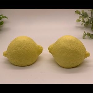 2 hand made lemon soaps.